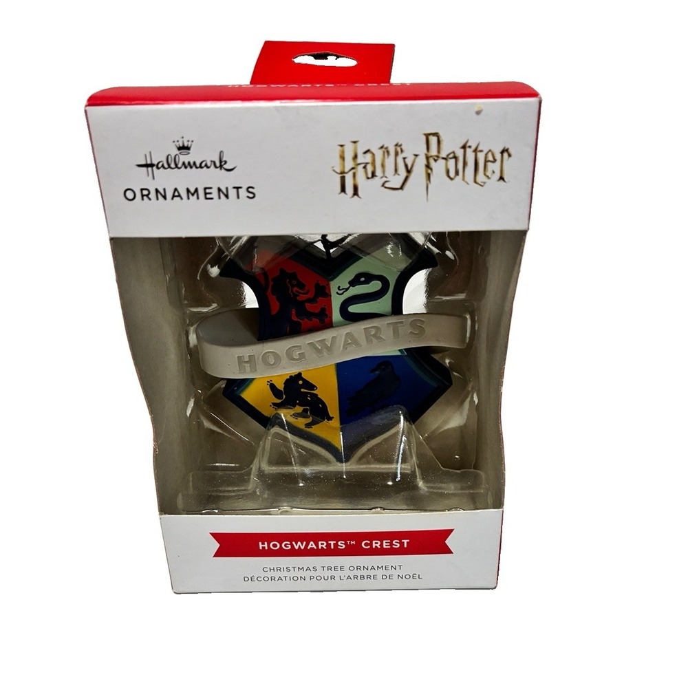 Hallmark Harry Potter Hogwarts Crest Hanging Christmas Tree Ornament
